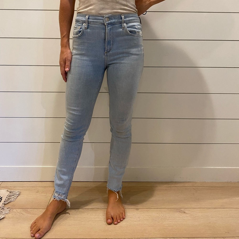 Agolde High Rise Skinny Jeans - Picture 2 of 6